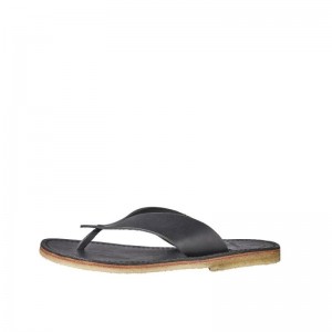 Men's Duckfeet Aero Flip Flops Black | NZ ZVIR07518