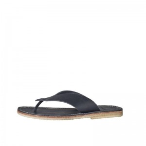 Men's Duckfeet Aero Flip Flops Black | NZ KUWT89436