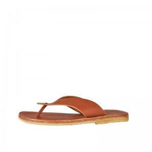 Men's Duckfeet Aero Flip Flops Brown | NZ CZOF42867