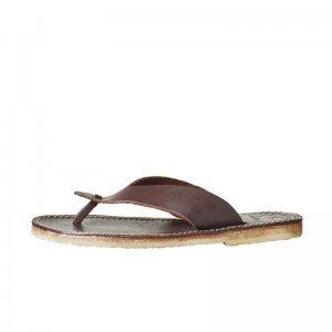 Men's Duckfeet Aero Flip Flops Chocolate | NZ JMOV26947