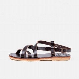 Men's Duckfeet Bornholm Sandals Chocolate | NZ PEBJ37405