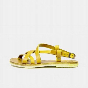 Men's Duckfeet Bornholm Sandals Yellow | NZ DAVS17643