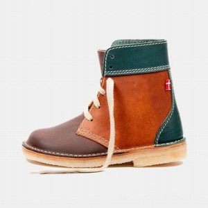 Men's Duckfeet Faborg Boots Green / Brown | NZ SROL73480