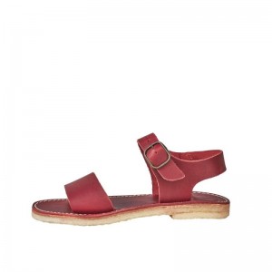 Men's Duckfeet Lokken Sandals Red | NZ WFQE79184