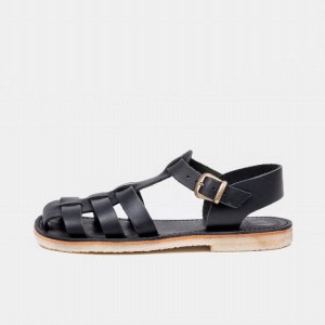 Men's Duckfeet Ringkobing Sandals Black | NZ XNBD74136