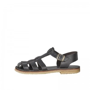 Men's Duckfeet Ringkobing Sandals Black | NZ FZGI48170