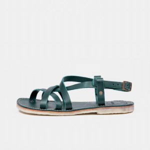 Women's Duckfeet Bornholm Sandals Green | NZ YNGC49687