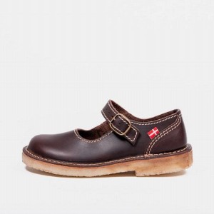 Women's Duckfeet Himmerland Mary Jane Shoes Chocolate | NZ WJMT70153