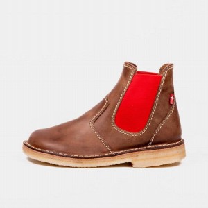 Women's Duckfeet Roskilde Chelsea Boots Brown | NZ NGMA25408