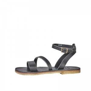 Women's Duckfeet Skaerbaek Sandals Black | NZ OWFX18026