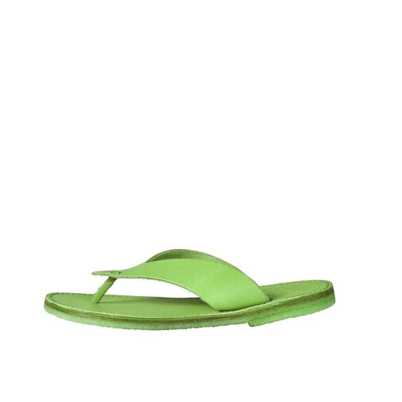 Men\'s Duckfeet Aero Flip Flops Green | NZ JIBH87294