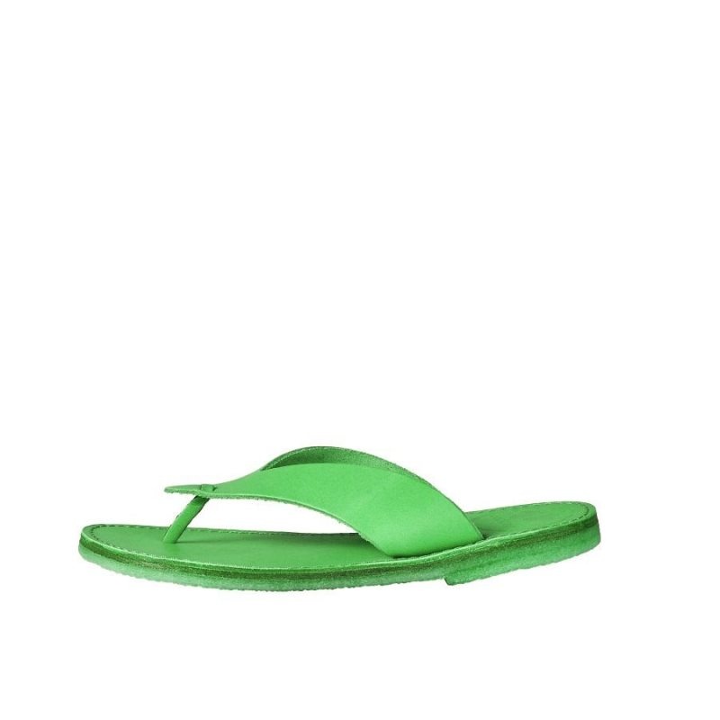 Men\'s Duckfeet Aero Flip Flops Green | NZ DLKE64879