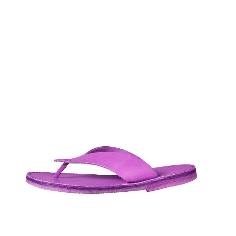 Men\'s Duckfeet Aero Flip Flops Purple | NZ ZAKI26354