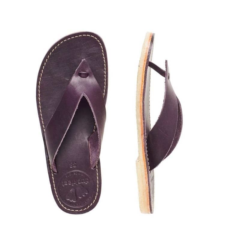 Men's Duckfeet Aero Flip Flops Purple | NZ FTIZ78310