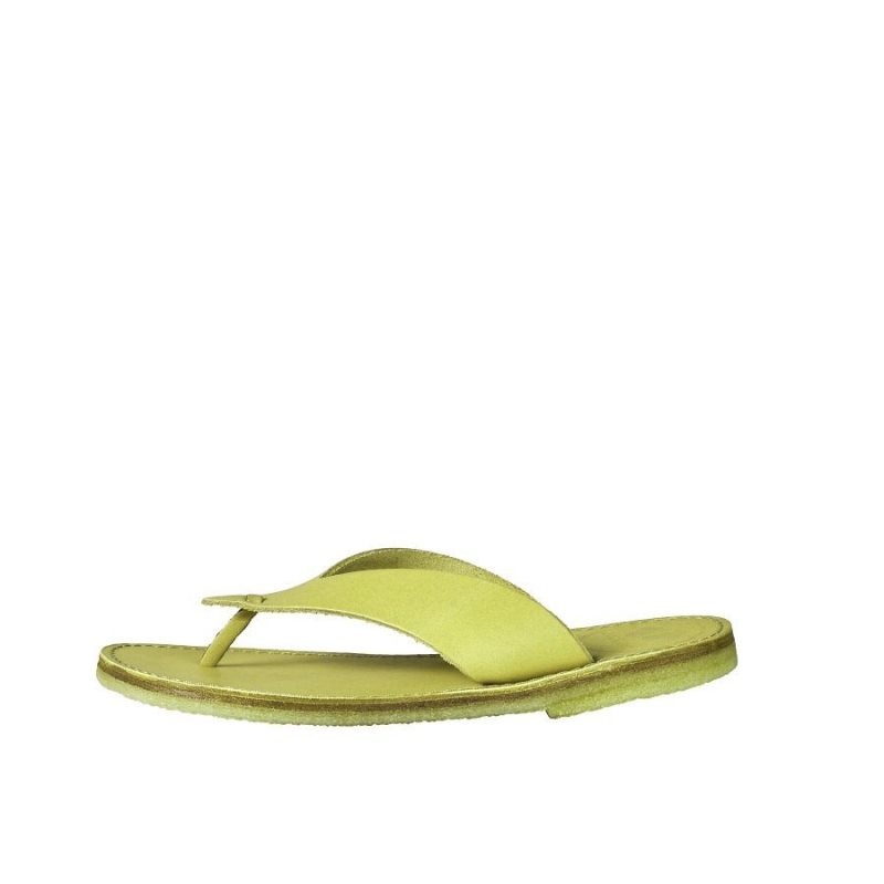 Men\'s Duckfeet Aero Flip Flops Yellow | NZ LQHI93205