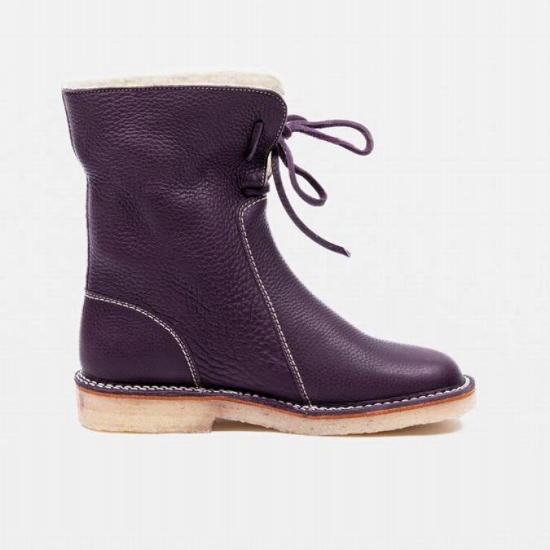 Men's Duckfeet Arhus Boots Purple | NZ OXKT71853