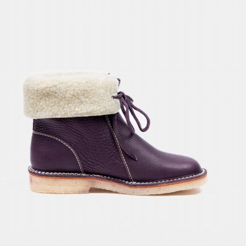 Men's Duckfeet Arhus Boots Purple | NZ OXKT71853