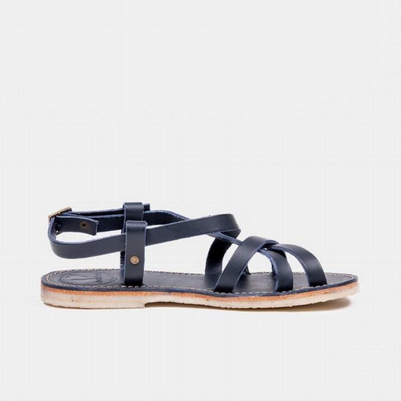 Men's Duckfeet Bornholm Sandals Navy | NZ RPAS36258