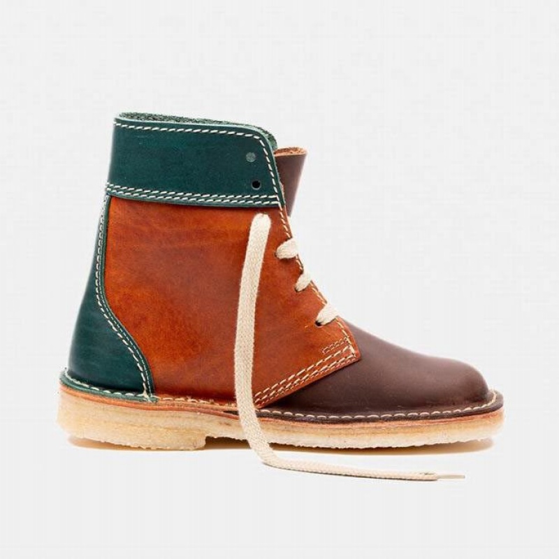 Men's Duckfeet Faborg Boots Green / Brown | NZ SROL73480