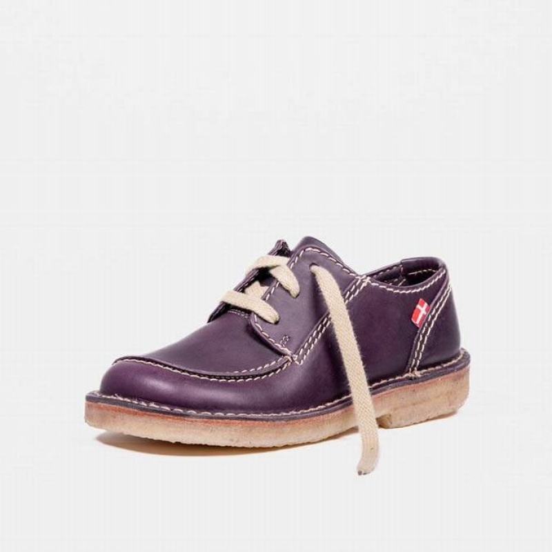 Men's Duckfeet Fyn Lace Up Shoes Purple | NZ LPIV41397