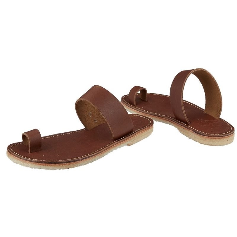 Men's Duckfeet Laeso Sandals Brown | NZ RKWY85639