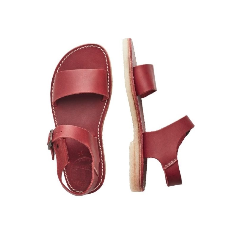 Men's Duckfeet Lokken Sandals Red | NZ WFQE79184