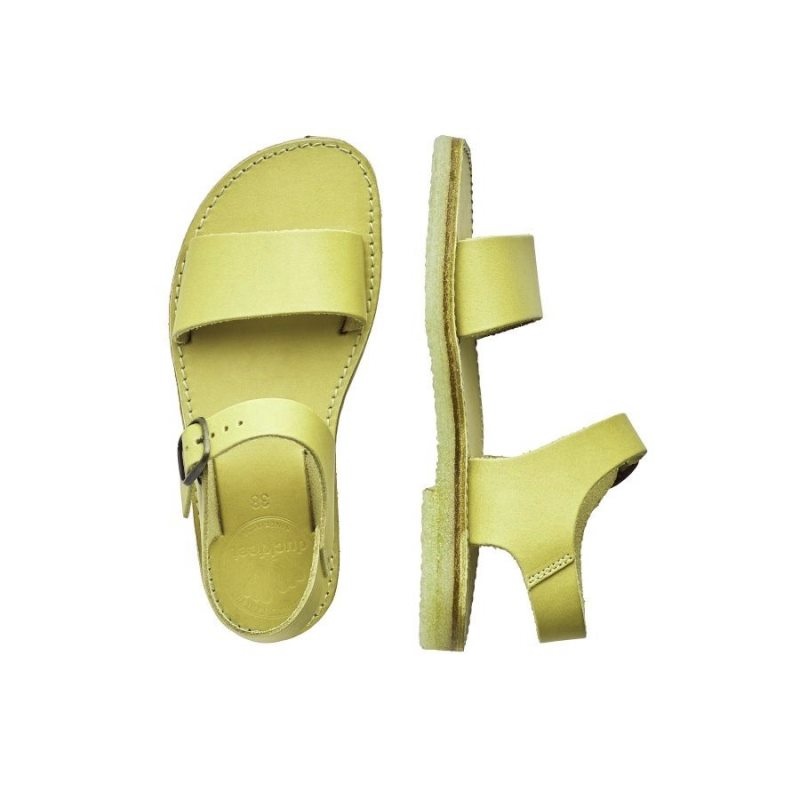 Men's Duckfeet Lokken Sandals Yellow | NZ XPBF63517