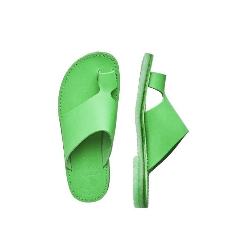 Men's Duckfeet Mando Sandals Green | NZ OGDY86235