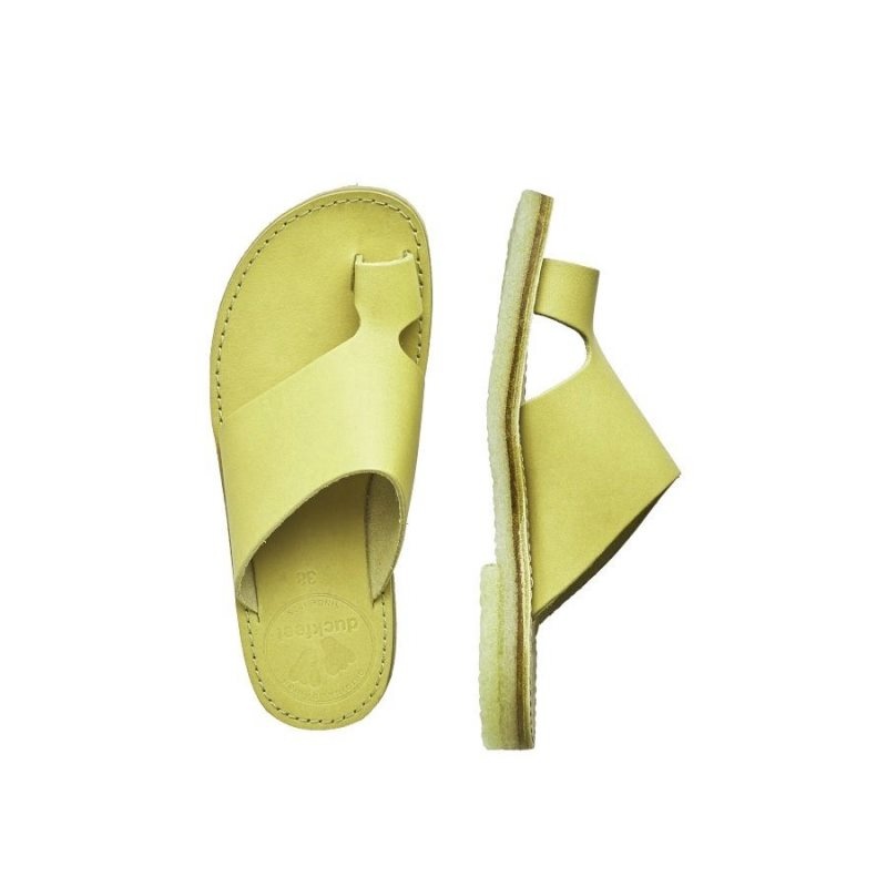 Men's Duckfeet Mando Sandals Yellow | NZ HCUN49126