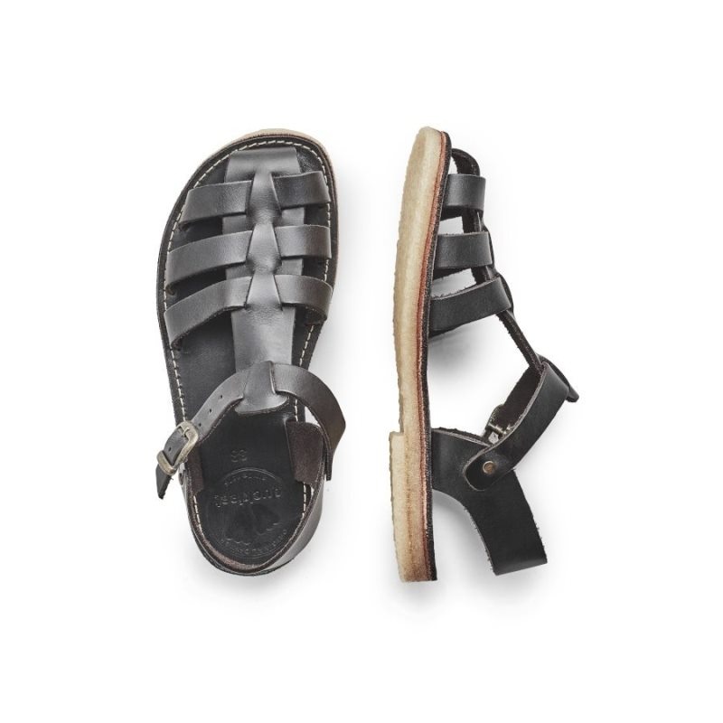 Men's Duckfeet Ringkobing Sandals Black | NZ FZGI48170