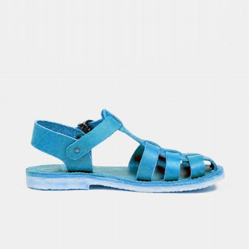 Men's Duckfeet Ringkobing Sandals Blue | NZ KWMJ89751