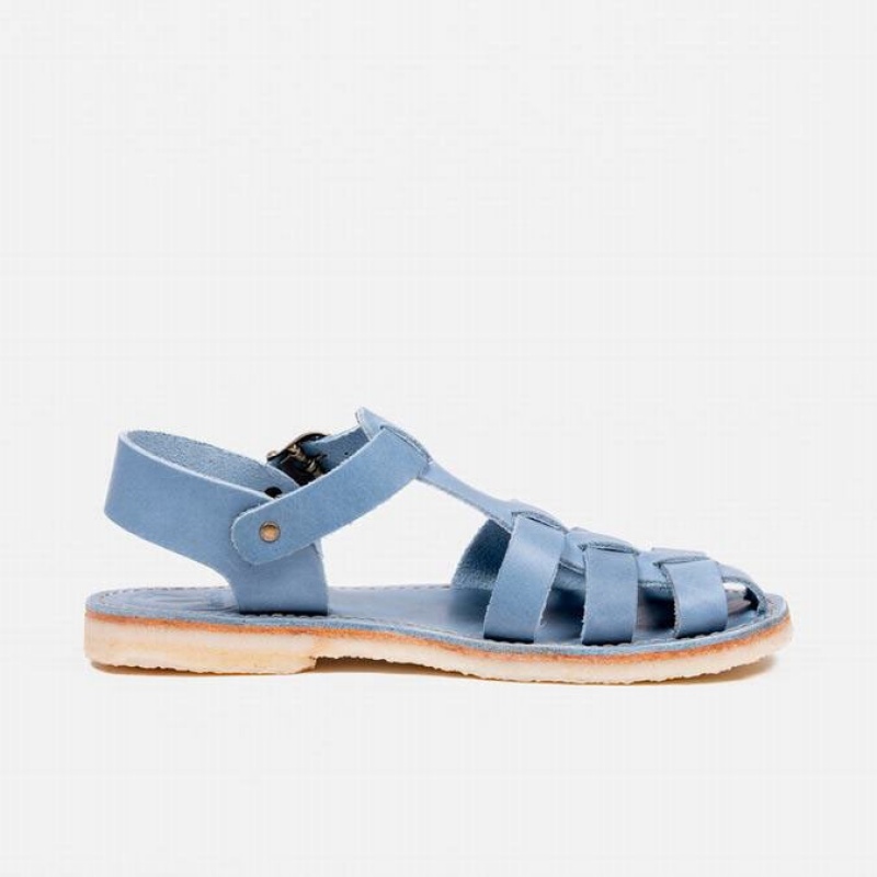 Men's Duckfeet Ringkobing Sandals Blue | NZ TXJW56732