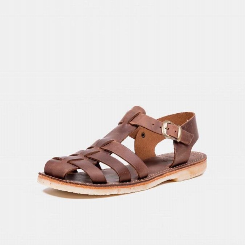 Men's Duckfeet Ringkobing Sandals Brown | NZ MVHE93751