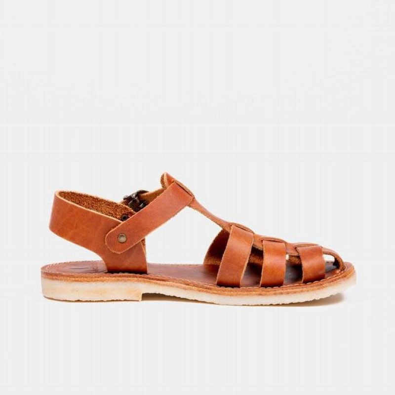 Men's Duckfeet Ringkobing Sandals Brown | NZ QYXC84759