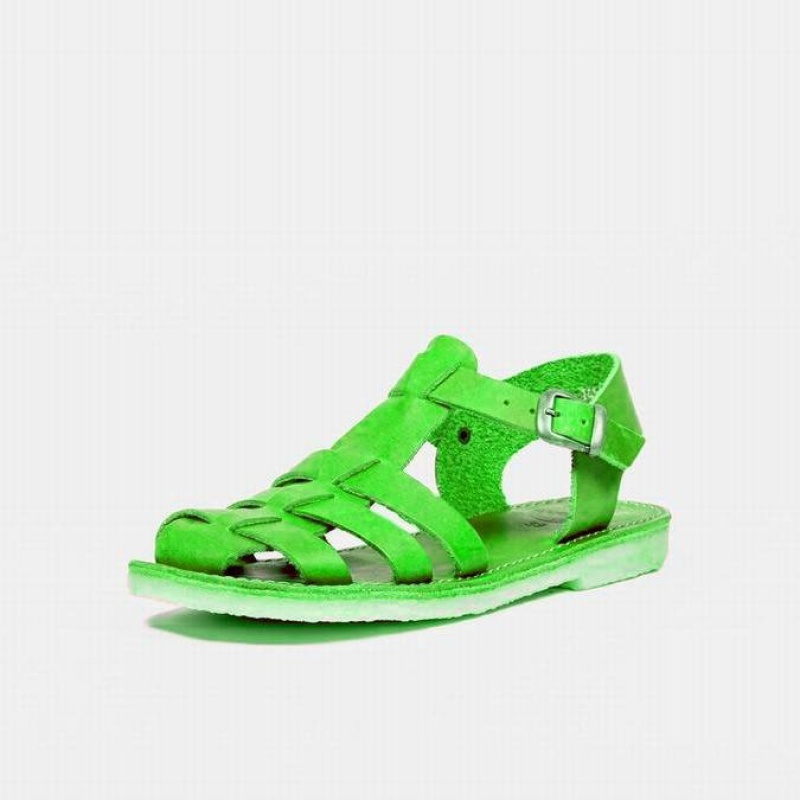 Men's Duckfeet Ringkobing Sandals Green | NZ UDAP14950