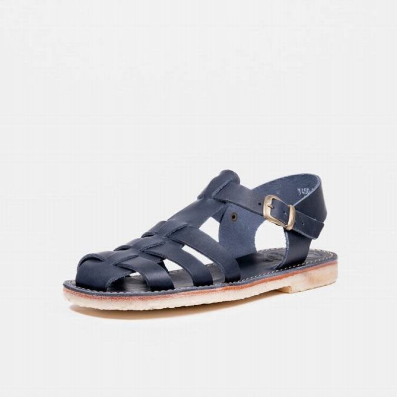 Men's Duckfeet Ringkobing Sandals Navy | NZ KACU07629