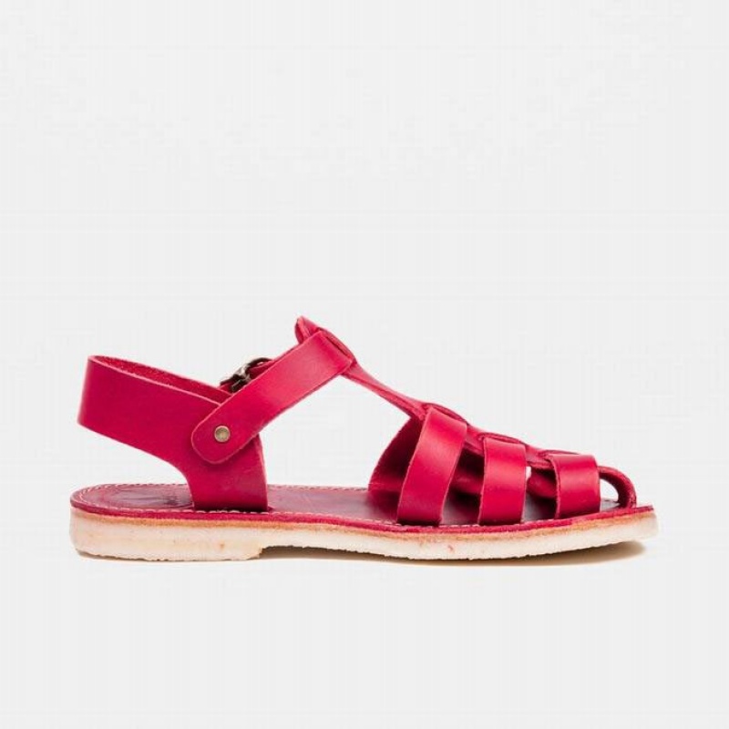 Men's Duckfeet Ringkobing Sandals Red | NZ LCEG41379