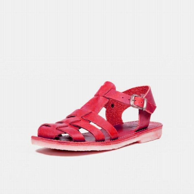 Men's Duckfeet Ringkobing Sandals Red | NZ PYJU58703