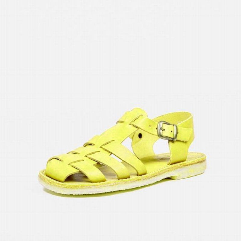 Men's Duckfeet Ringkobing Sandals Yellow | NZ EMXN62137