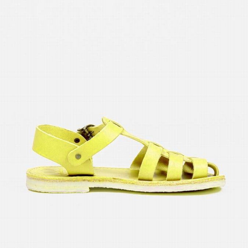 Men's Duckfeet Ringkobing Sandals Yellow | NZ EMXN62137