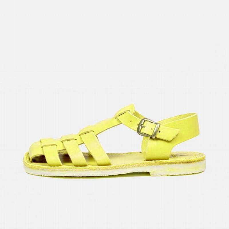 Men\'s Duckfeet Ringkobing Sandals Yellow | NZ EMXN62137