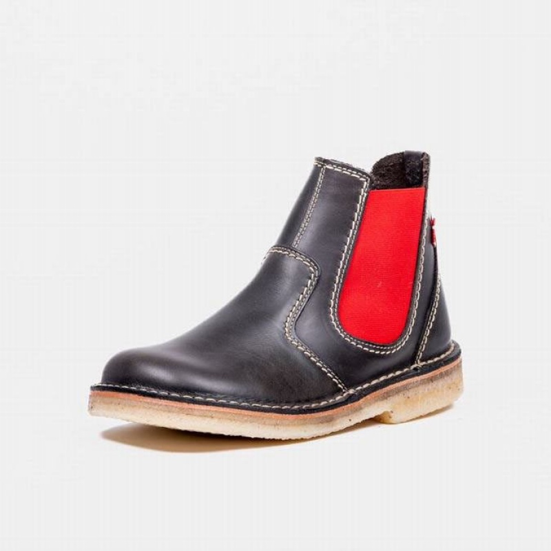 Men's Duckfeet Roskilde Chelsea Boots Black | NZ TKOU25810