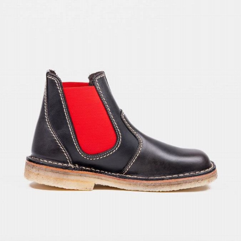 Men's Duckfeet Roskilde Chelsea Boots Black | NZ TKOU25810