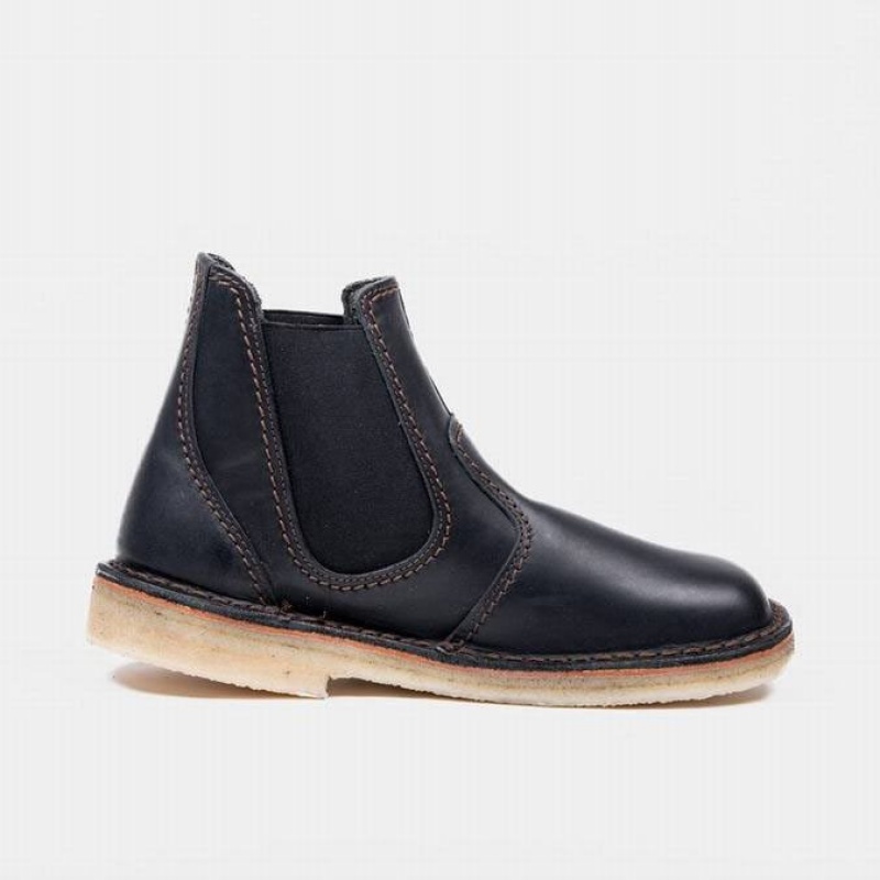 Men's Duckfeet Roskilde Chelsea Boots Black | NZ KUOH27609