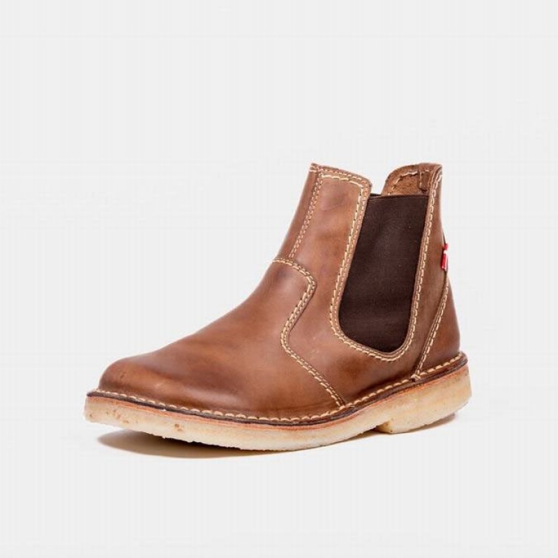 Men's Duckfeet Roskilde Chelsea Boots Brown | NZ AEKS26571