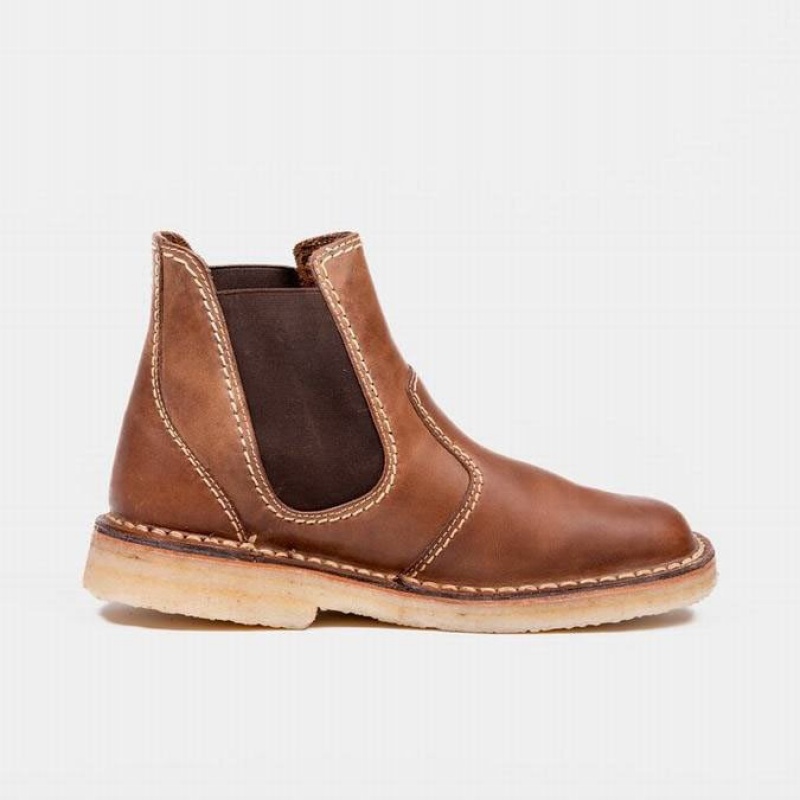 Men's Duckfeet Roskilde Chelsea Boots Brown | NZ AEKS26571