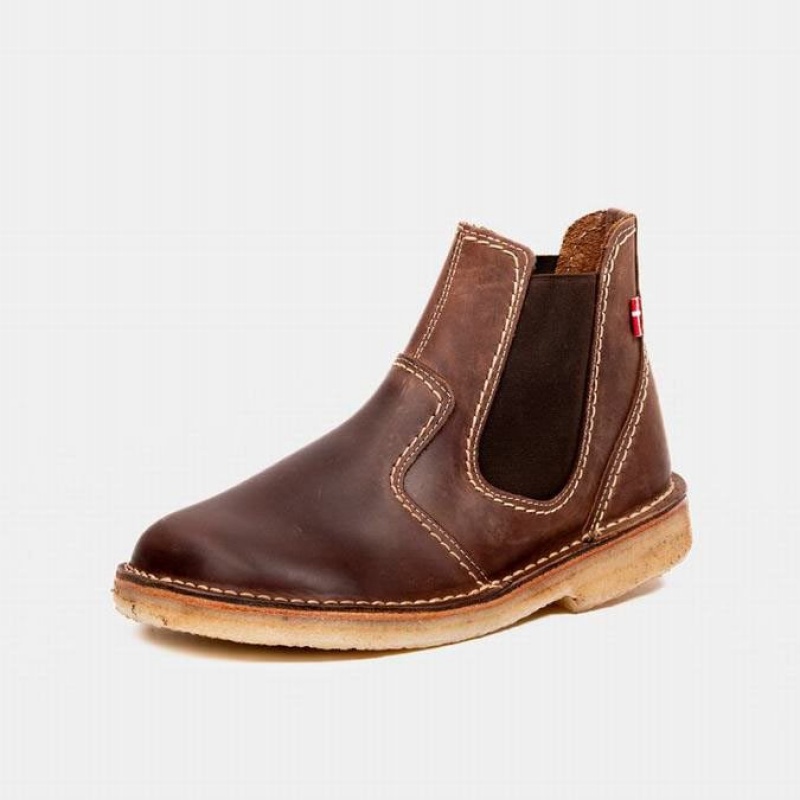 Men's Duckfeet Roskilde Chelsea Boots Brown | NZ QSDO75462