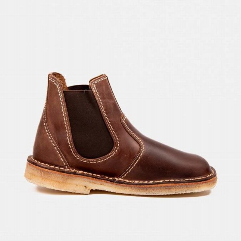 Men's Duckfeet Roskilde Chelsea Boots Brown | NZ QSDO75462