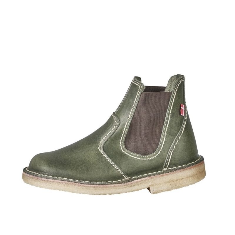 Men\'s Duckfeet Roskilde Chelsea Boots Green | NZ ZYPG47832