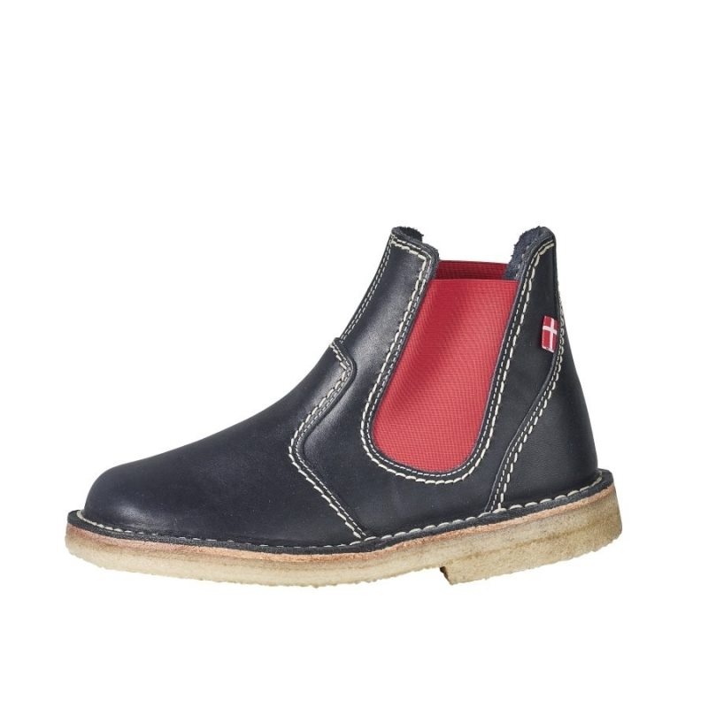 Men\'s Duckfeet Roskilde Chelsea Boots Navy / Red | NZ CYSH95017